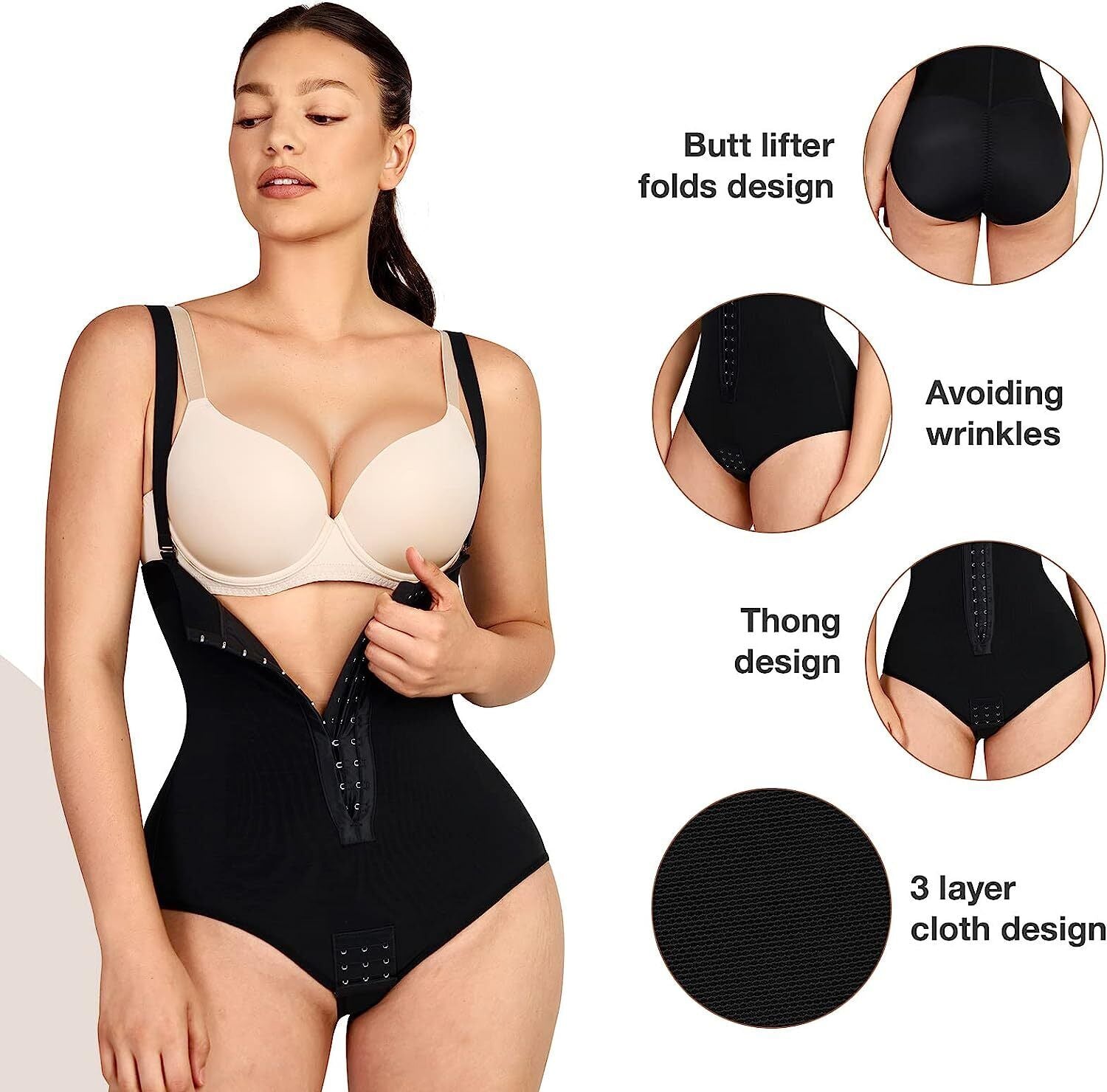 Lover-Beauty Comfy BBL Stage 2 Fajas Colombians Shapewear for Women Tummy Contro