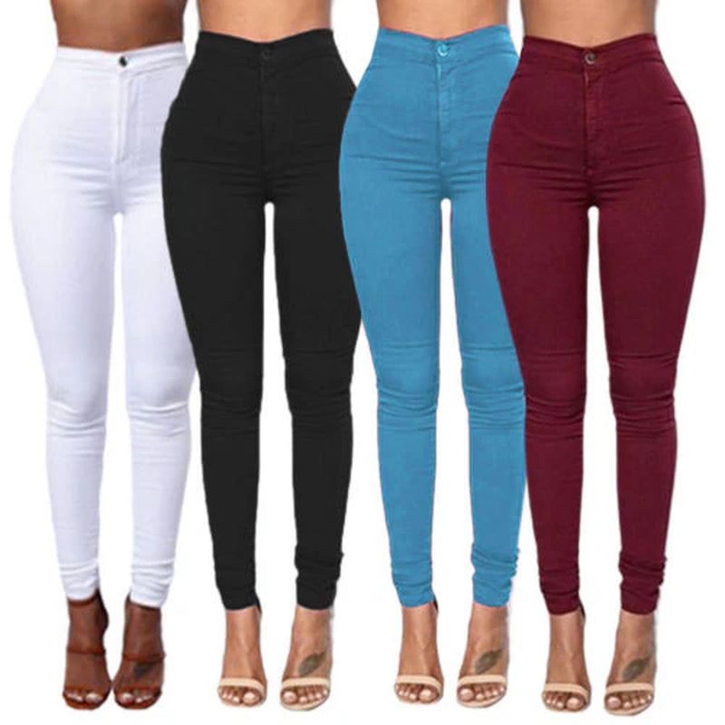 Hot Women Pencil Stretch Slim Denim Skinny Jeans Pants High Waist Jeans Trousers /